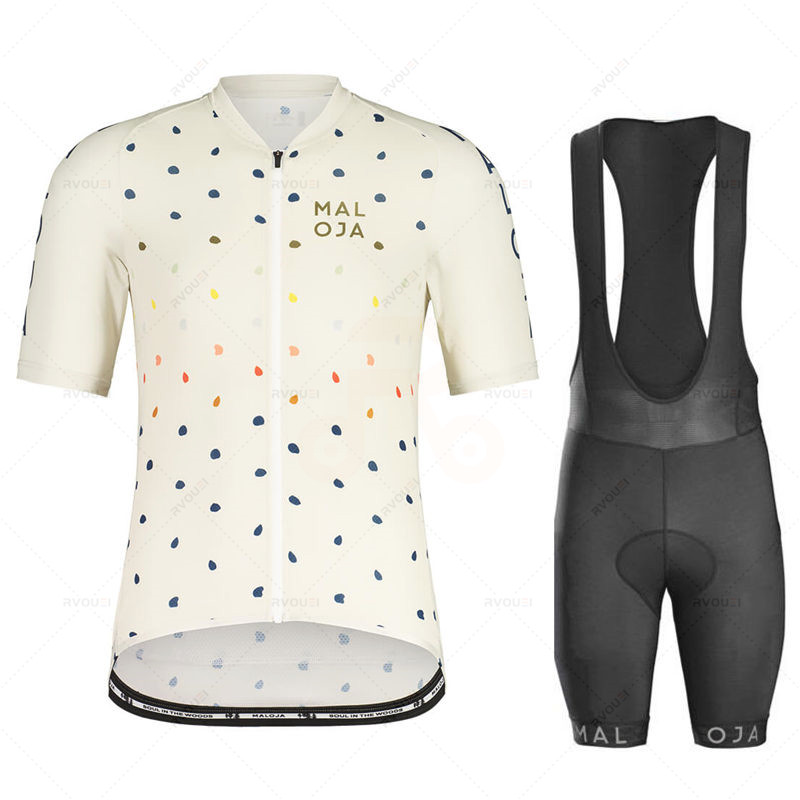 Cycling Bib Shorts - マロハサイクリングジャージー服セット、ビブショーツ、ジェルパッド、マウンテンサイクリング服スーツ、アウトドアバイクウェア、夏