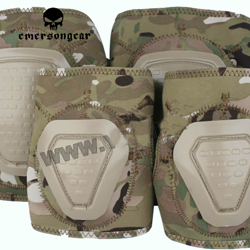 Cycling Gear Padding - Emersongear DNI ネオプレン製肘膝パッドセット ソフトプロテクター 戦闘訓練 狩猟