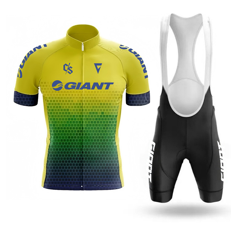 Cycling Bib Shorts - 男性用ジャイアントサイクリングジャージ、ロードマウンテンバイクショーツ、通気性のある夏服、プロのユニフォーム