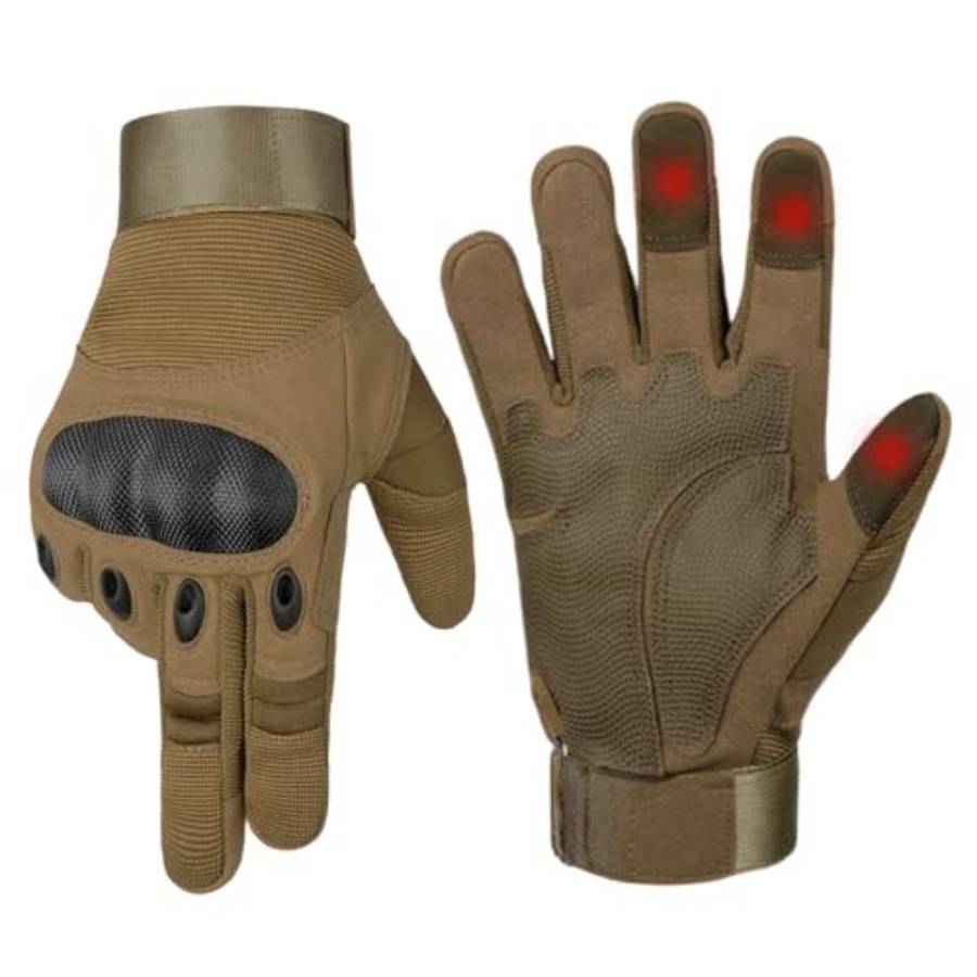 Cycling Glove - 男性用ユーティリティグローブ、タッチスクリーン対応パームパッド付きバイクグローブ、通気性があり軽量、ライディング、サイクリング、スポーツに最適