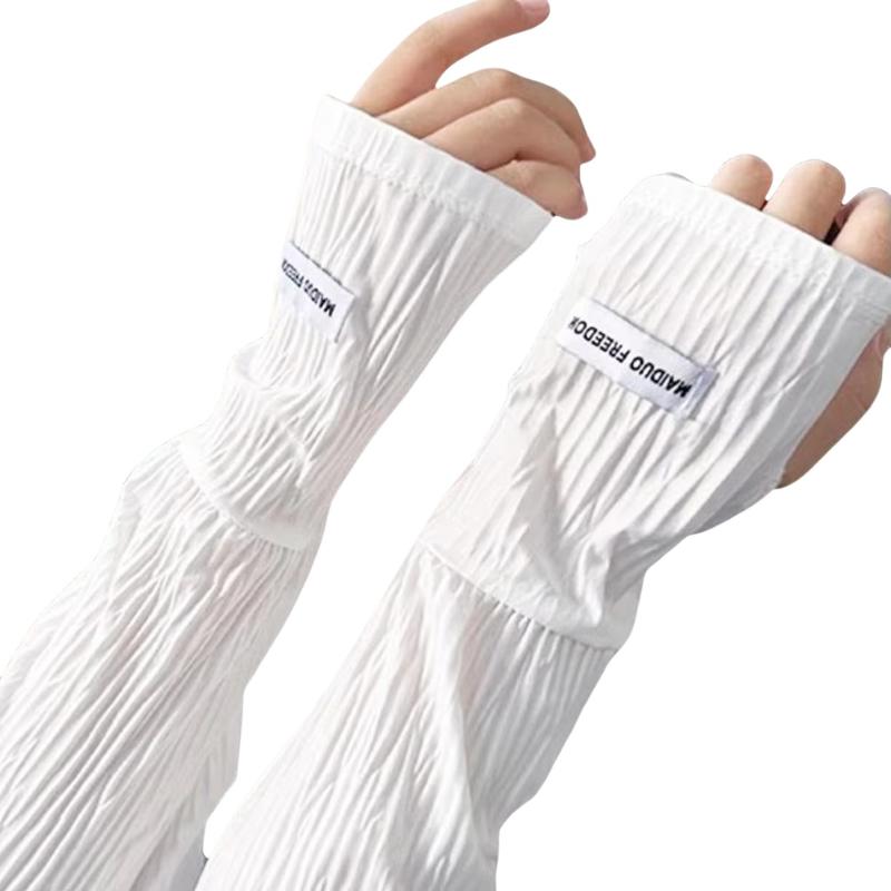 Cycling Glove - 紫外線防止アームスリーブ サイクリングドライビンググローブ 暖かく快適な夏用アイスシルク日焼け止めスリーブ バタフライプリントサン