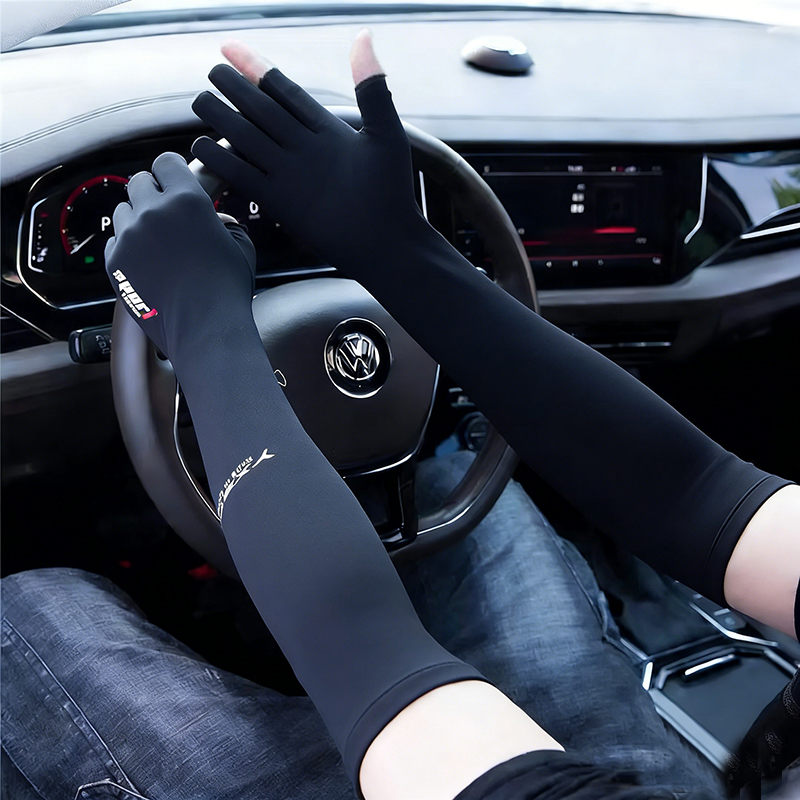 夏の男性と女性の運転日焼け防止アームカバーサイクリングスポー - Cycling Glove のレビューと価格