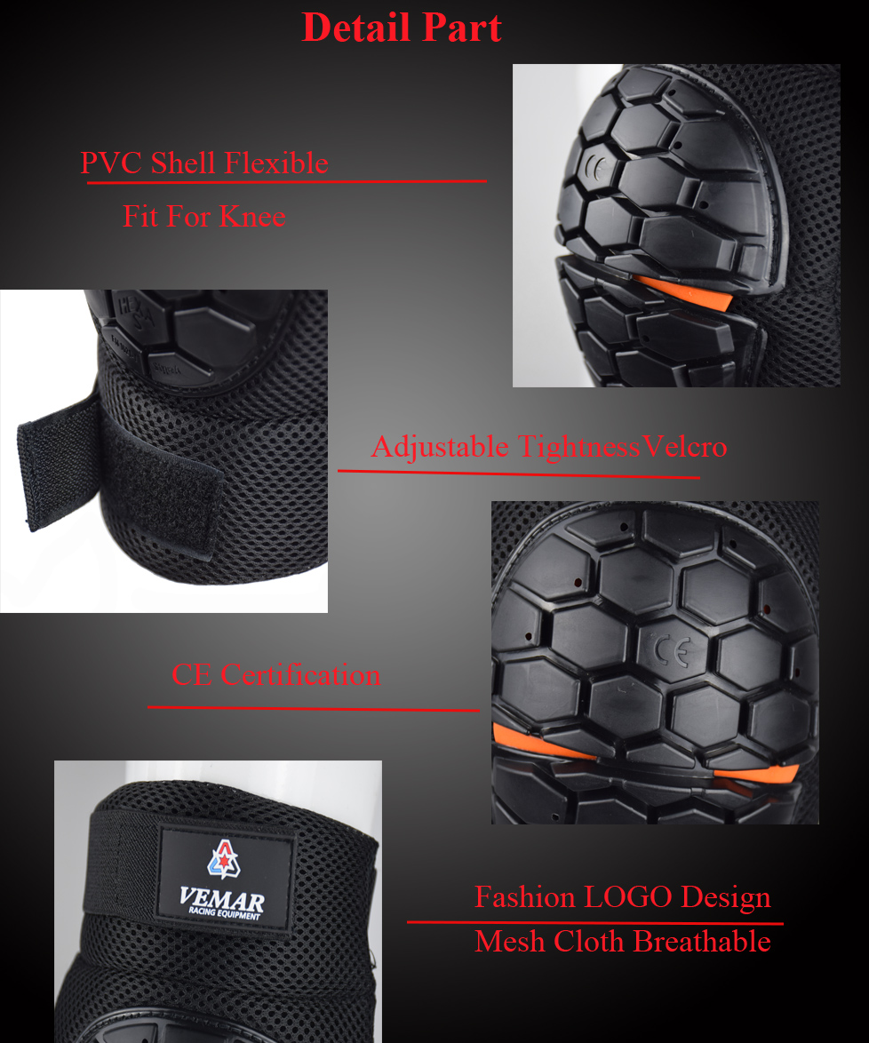 モトクロスニーパッドエルボープロテクターオートバイバイクレッ - Cycling Gear Padding のレビューと価格