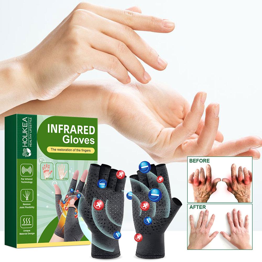 圧縮関節炎手袋手首サポート療法関節リストバンド手袋圧縮リリー - Cycling Glove のレビューと価格