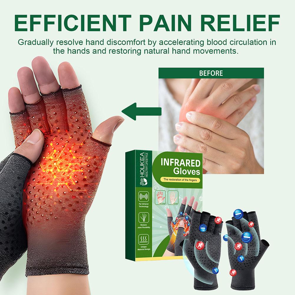 圧縮関節炎手袋手首サポート療法関節リストバンド手袋圧縮リリー - Cycling Glove のレビューと価格