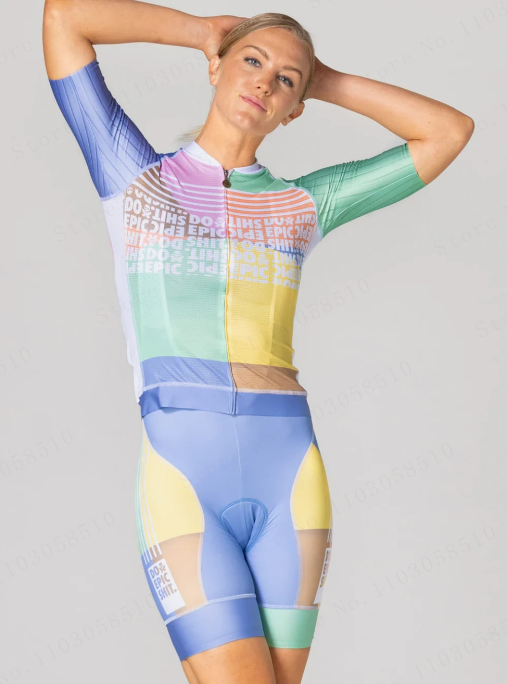 女性サイクリングアウトドアスポーツジャージビブショーツ 9D - Cycling Gear Women のレビューと価格