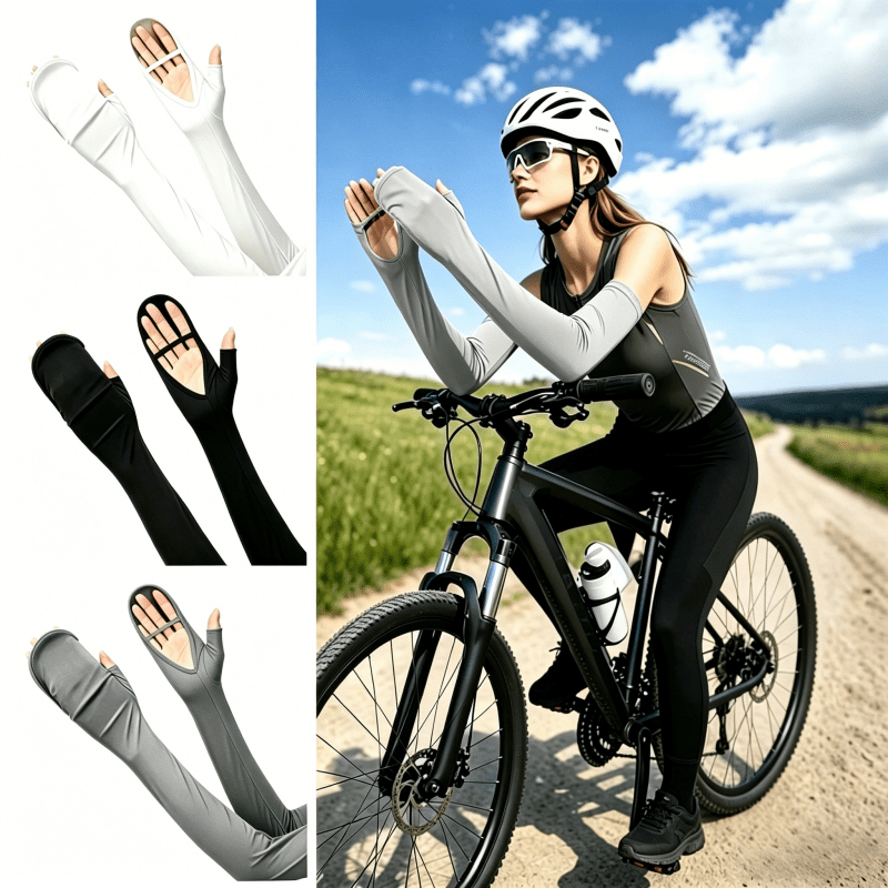 サイクリングや運転用の氷に敏感な日焼け止め手袋、夏のギフトに - Cycling Glove のレビューと価格