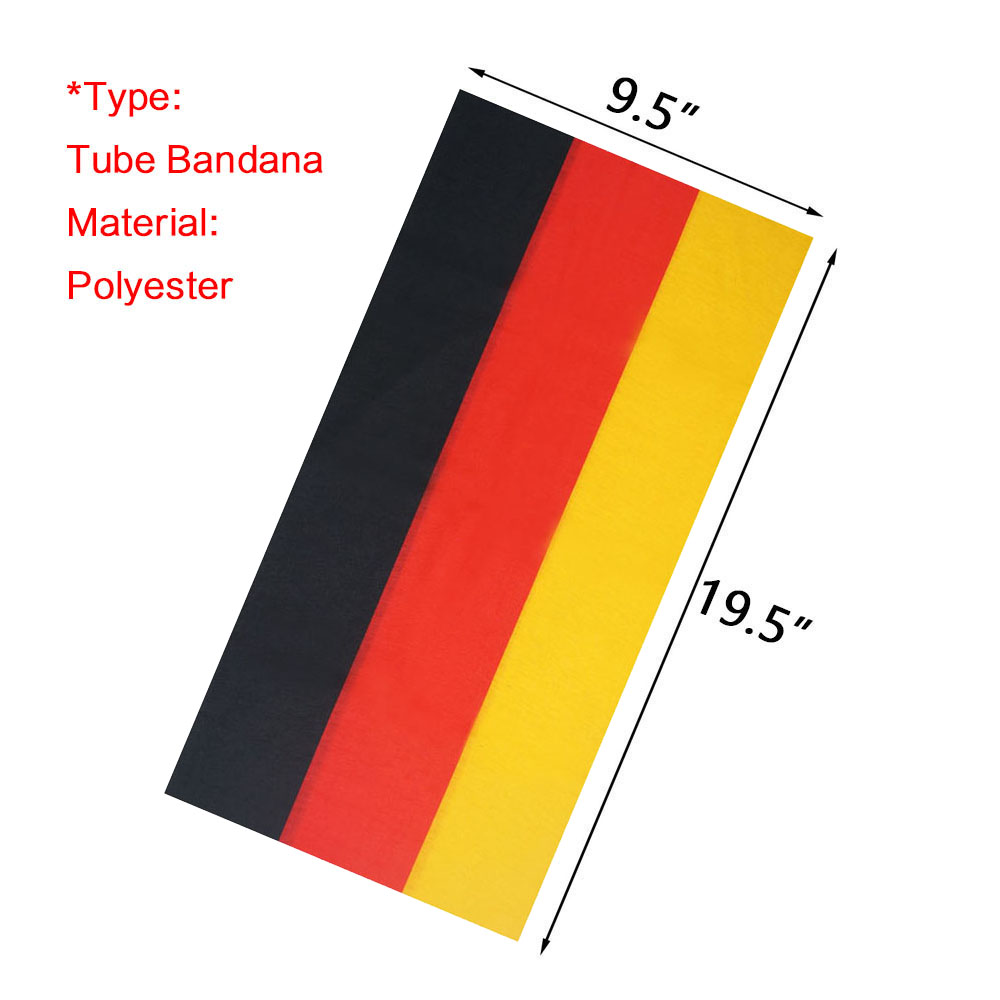 ドイツ国旗バンダナネックゲイター国家ドイツ国旗男性女性ハイキ - Cycling Gear Germany のレビューと価格