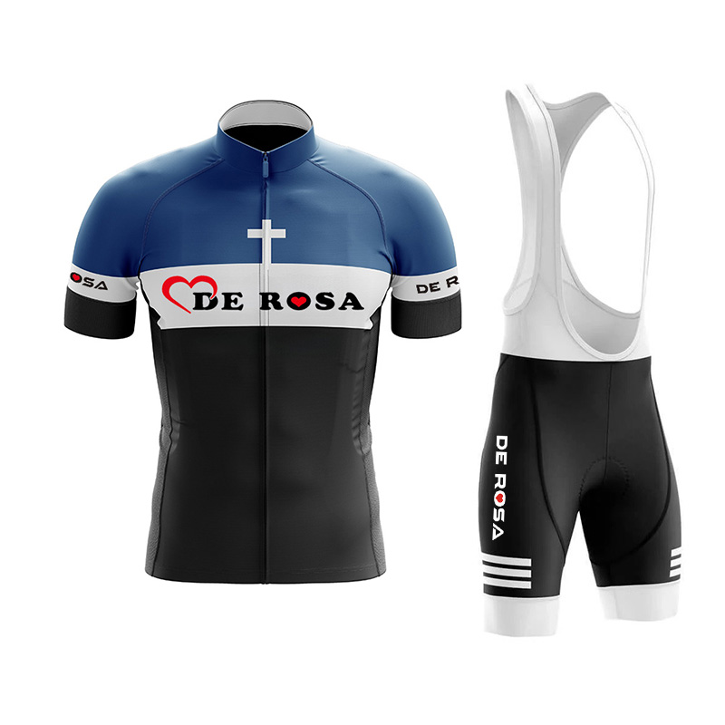 デローザ サイクリングウェア、メンズ通気性速乾半袖ジャージと - Cycling Bib Shorts のレビューと価格