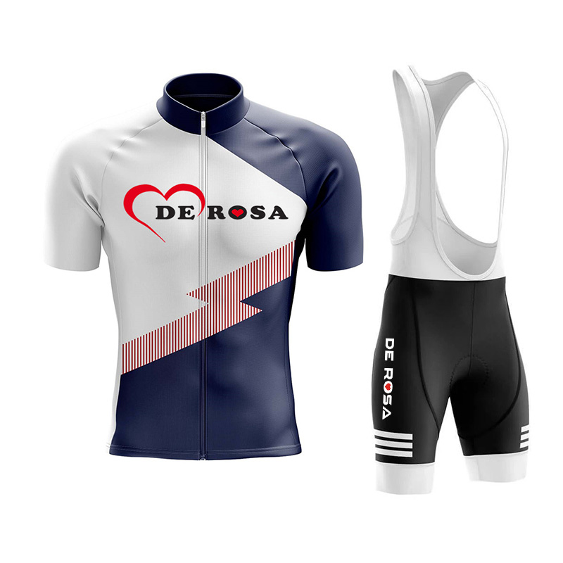 デローザ サイクリングウェア、メンズ通気性速乾半袖ジャージと - Cycling Bib Shorts のレビューと価格