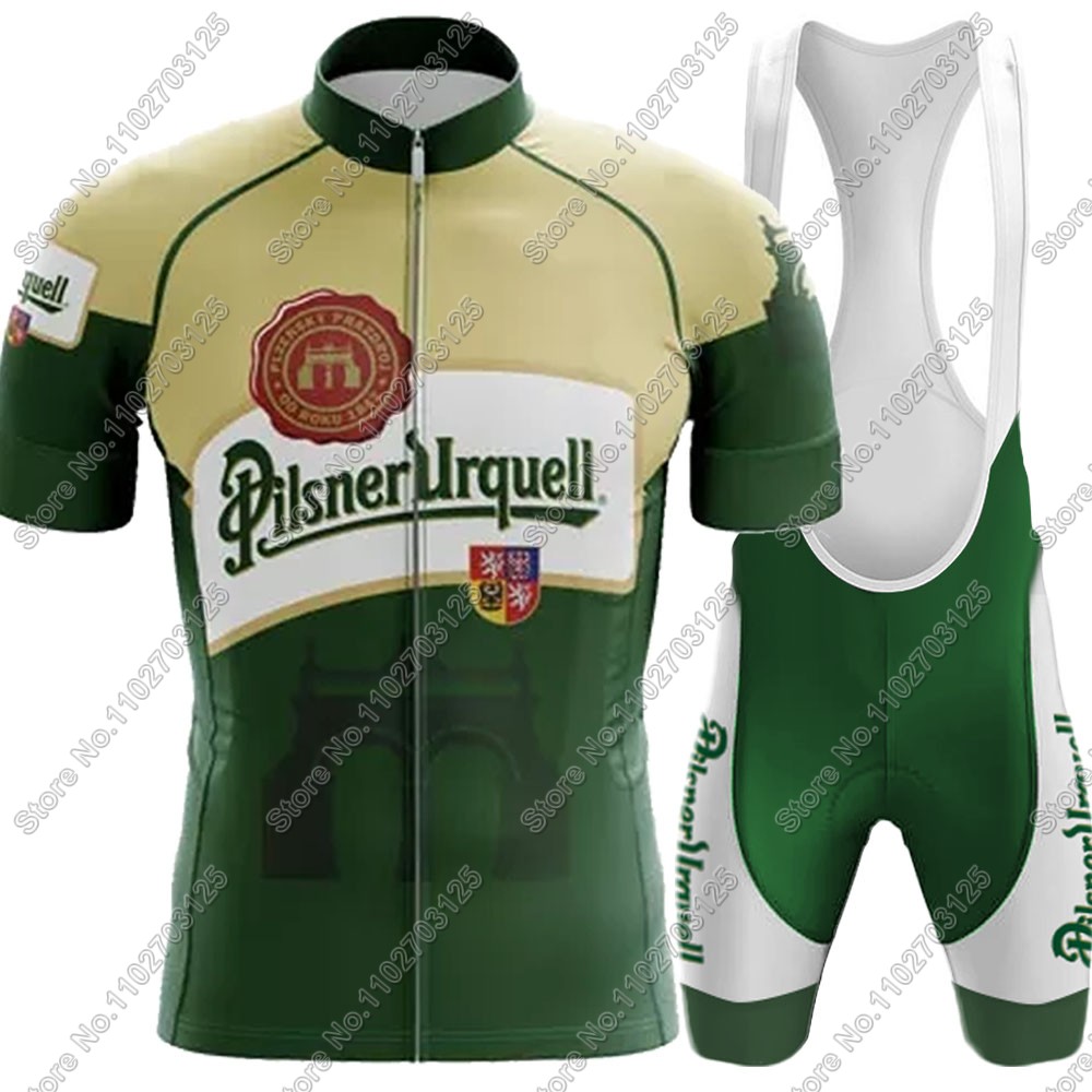 2025 ドリンクビールサイクリングジャージセット夏チェコ長 - Cycling Bib Shorts のレビューと価格