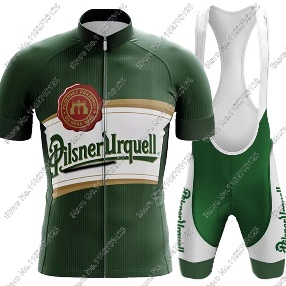 2025 ドリンクビールサイクリングジャージセット夏チェコ長 - Cycling Bib Shorts のレビューと価格