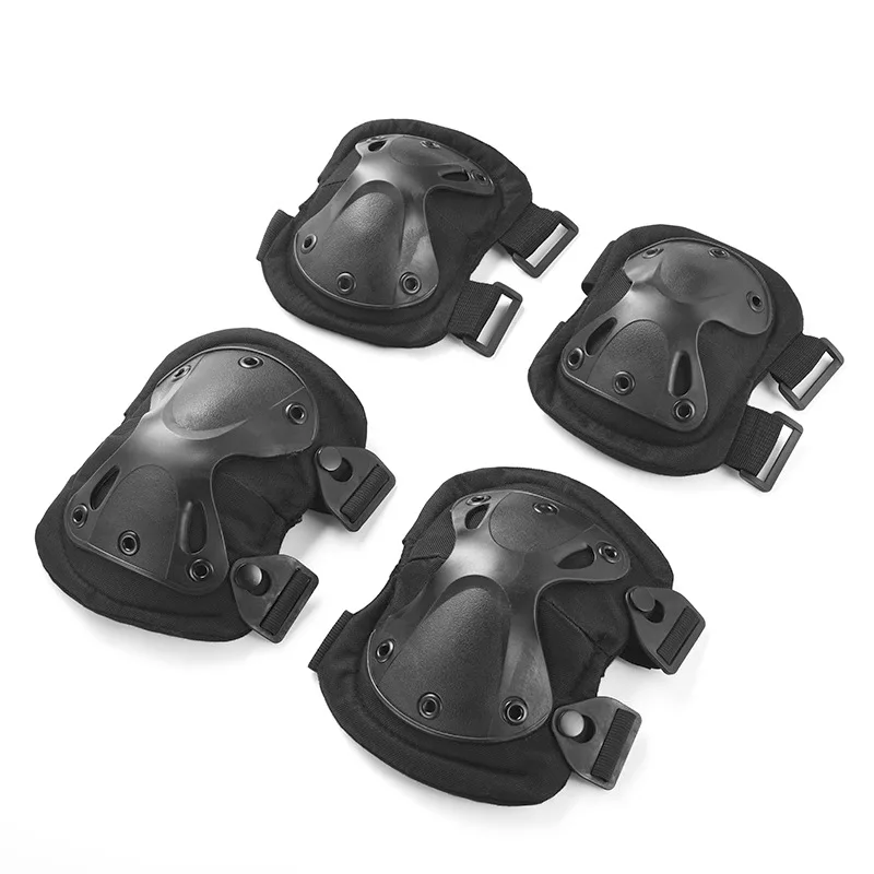 戦術的な膝肘パッドセット軍事訓練用膝まずり這いサイクリング保 - Cycling Gear Padding のレビューと価格