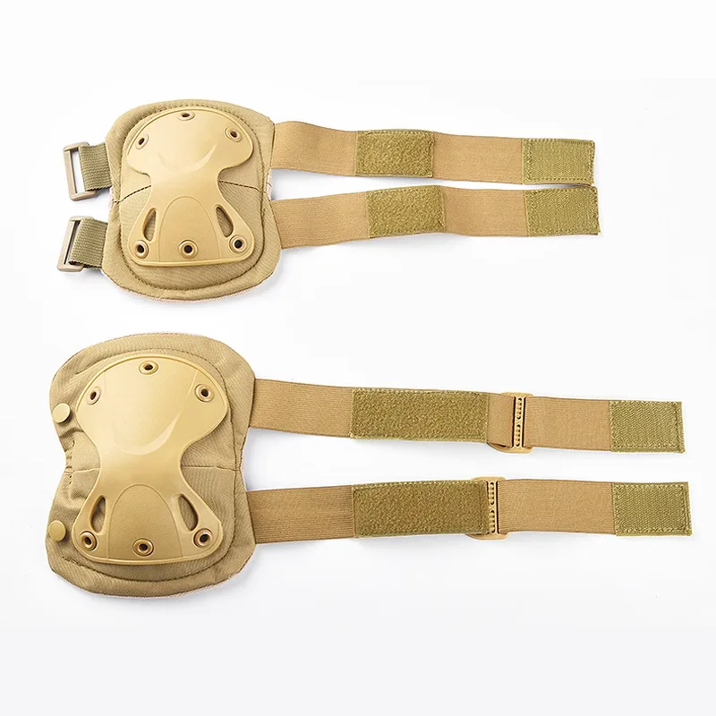 戦術的な膝肘パッドセット軍事訓練用膝まずり這いサイクリング保 - Cycling Gear Padding のレビューと価格