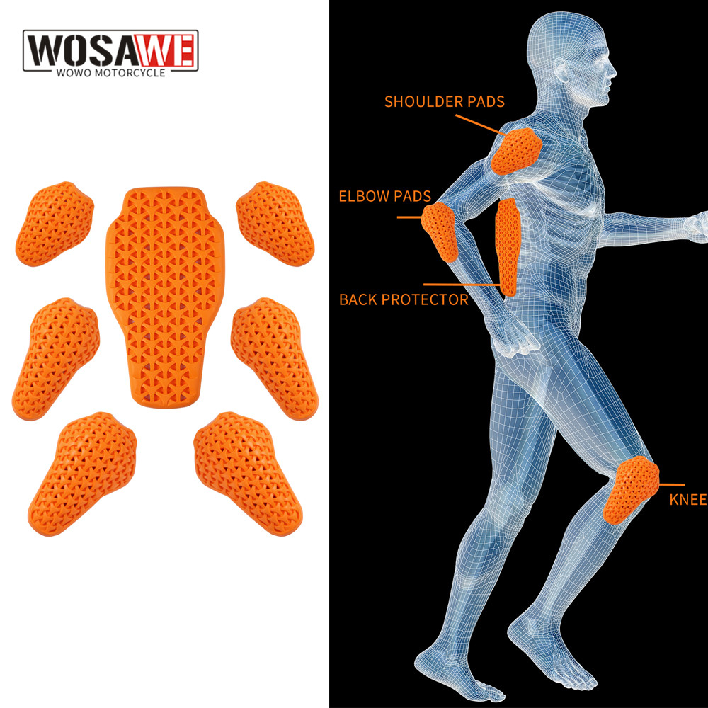 WOSAWE オートバイジャケットライニングプロテクターパッ - Cycling Gear Padding のレビューと価格