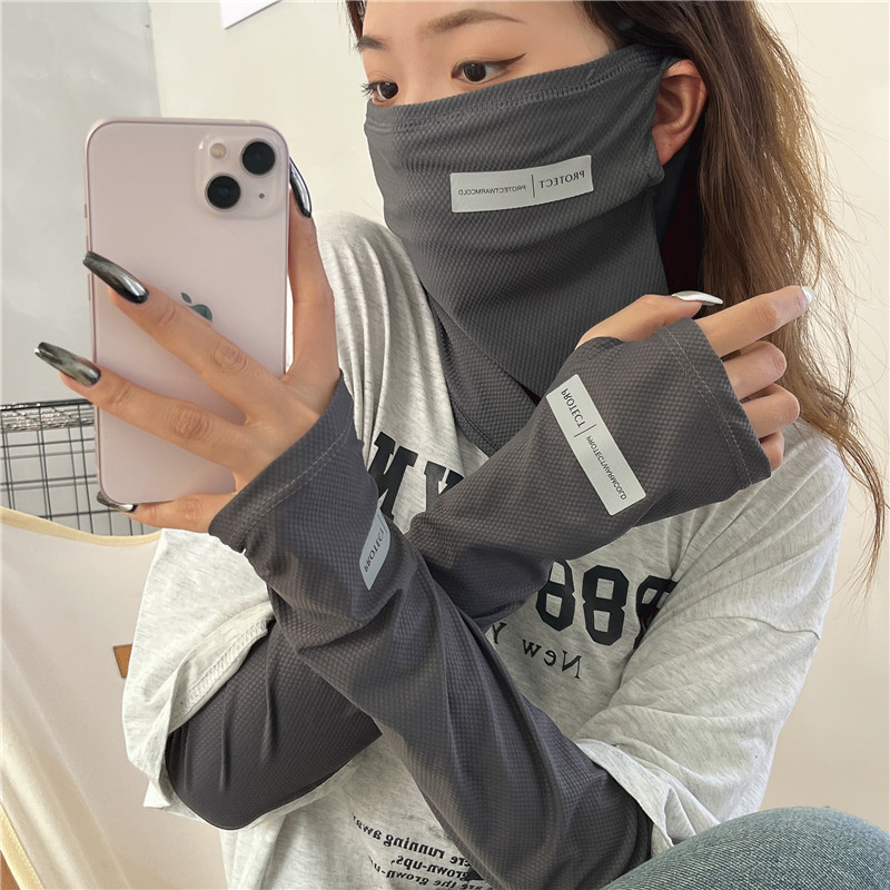 Sun UV保護アームスリーブセット、アイスシルクフェイスカ - Cycling Glove のレビューと価格