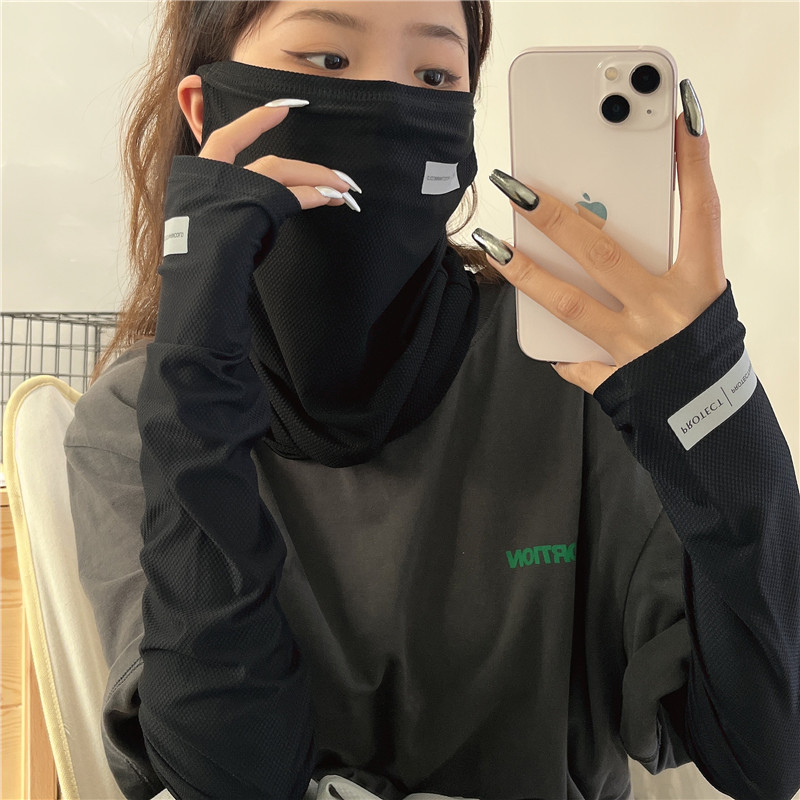 Sun UV保護アームスリーブセット、アイスシルクフェイスカ - Cycling Glove のレビューと価格