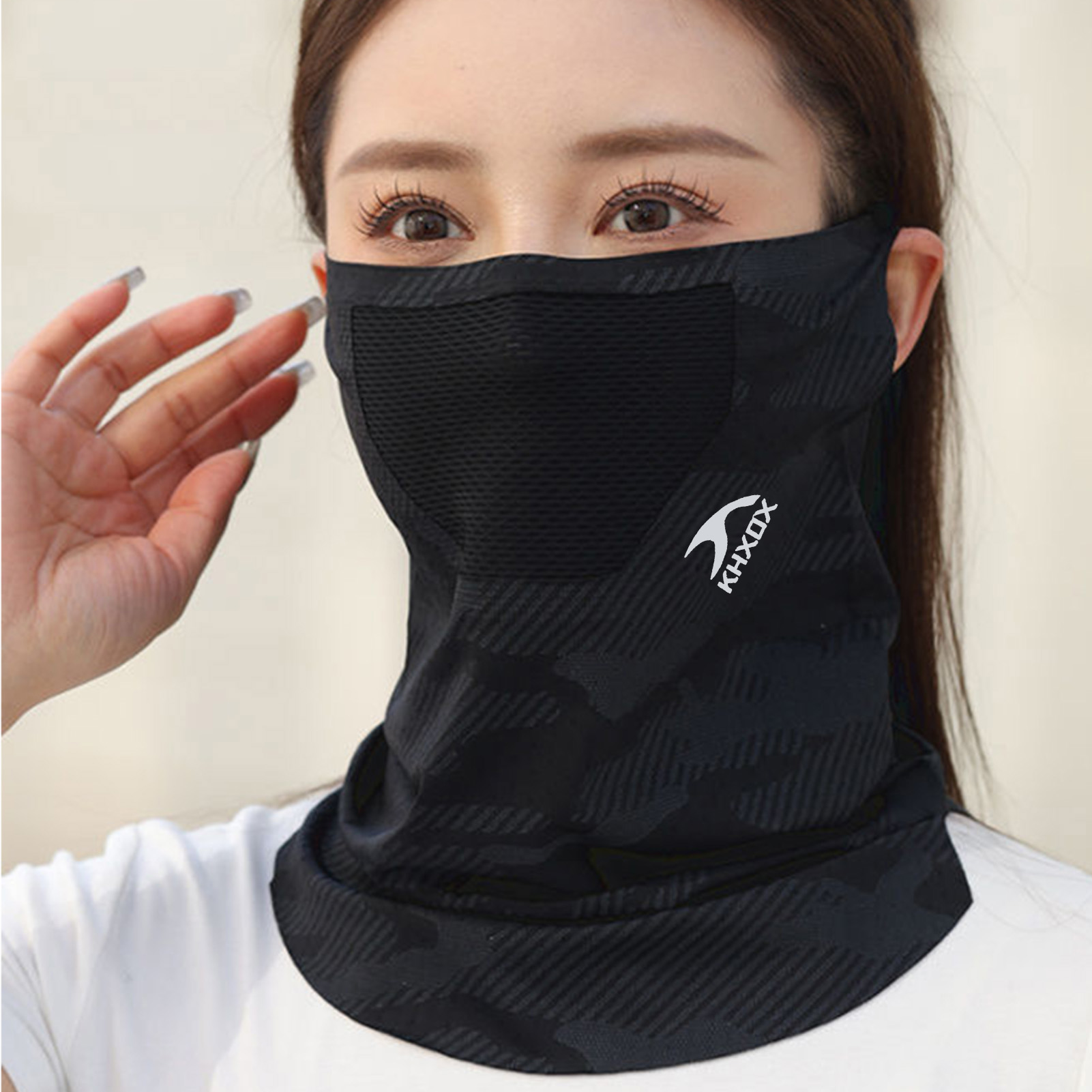 通気性のあるアウトドアサイクリングフェイスマスク日焼け止めネ - Cycling Gear Women のレビューと価格