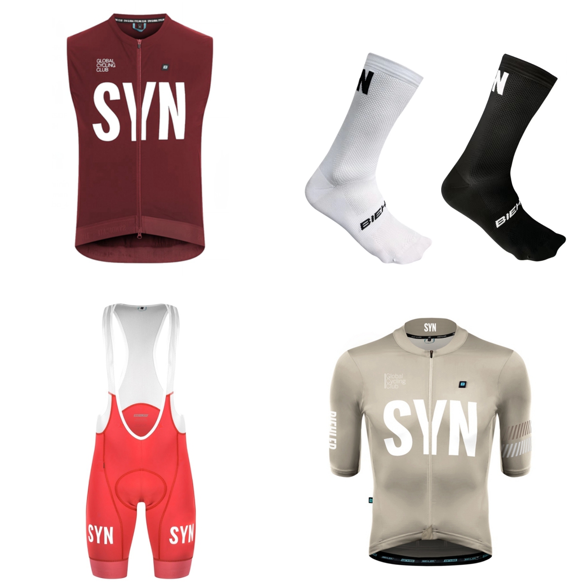 夏用半袖自転車スーツ 2026 ブラックブルー SYN 便利 - Cycling Bib Shorts のレビューと価格