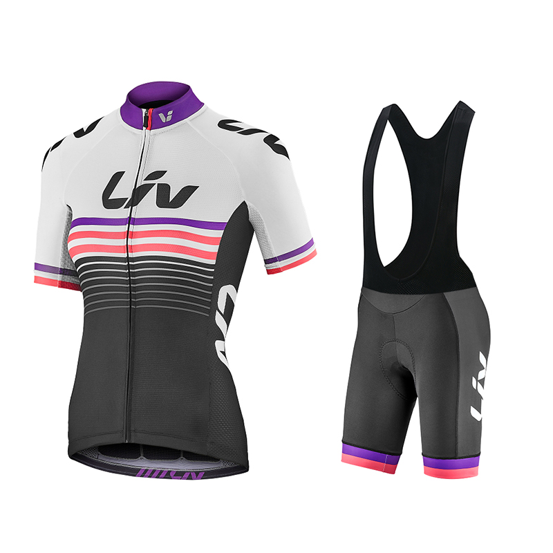 Liv-女性用サイクリングジャージとよだれかけショーツ,半袖 - Cycling Bib Shorts のレビューと価格